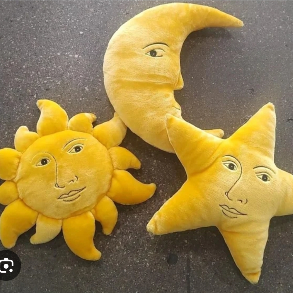 Sun, Moon, and Star Plush Set